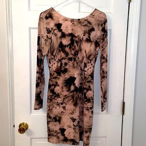 Jennifer Lopez long sleeve bodycon dress